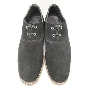 Helm Black Suede Leather Dress Casual Lace Up Oxfords Shoes Men\'s 10.5 D Helm | Shoes | Helm Black Suede Leather Dress Casual Lace Up  main image 3